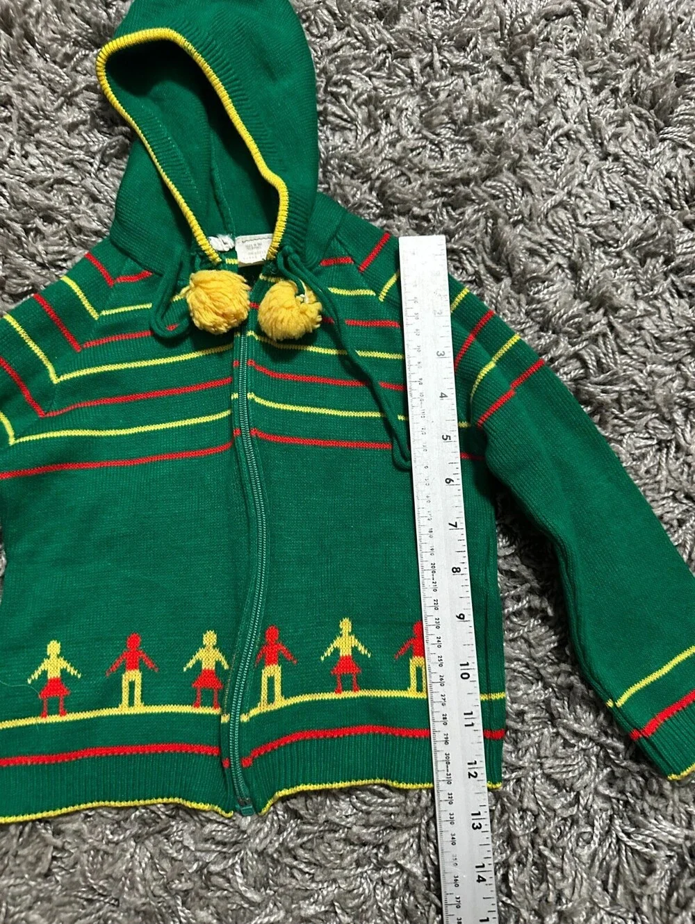 Vintage 70s Knit Baby Sweater Size 4T